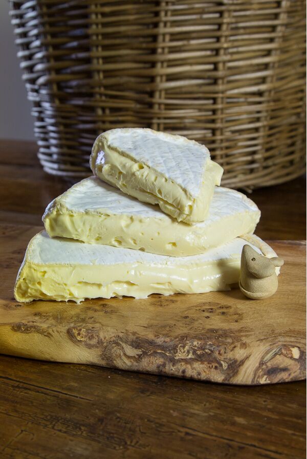 Sharpham brie on cheese board
